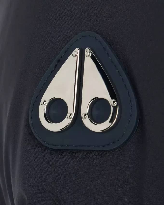 Belle Dune kort dunjakke med shearling-kant