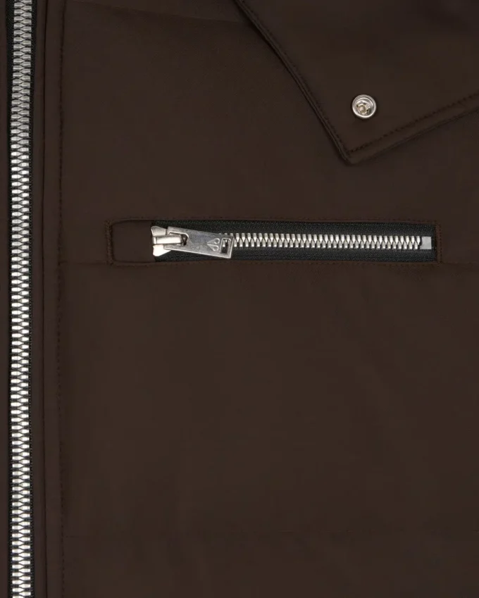 Bomberjakke med shearling-kant