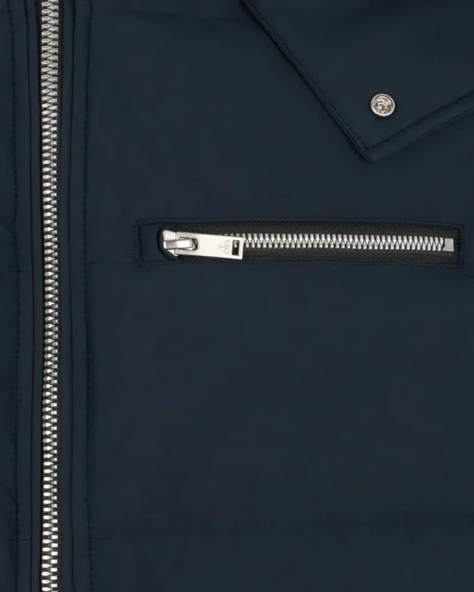 Bomberjakke med shearling-kant