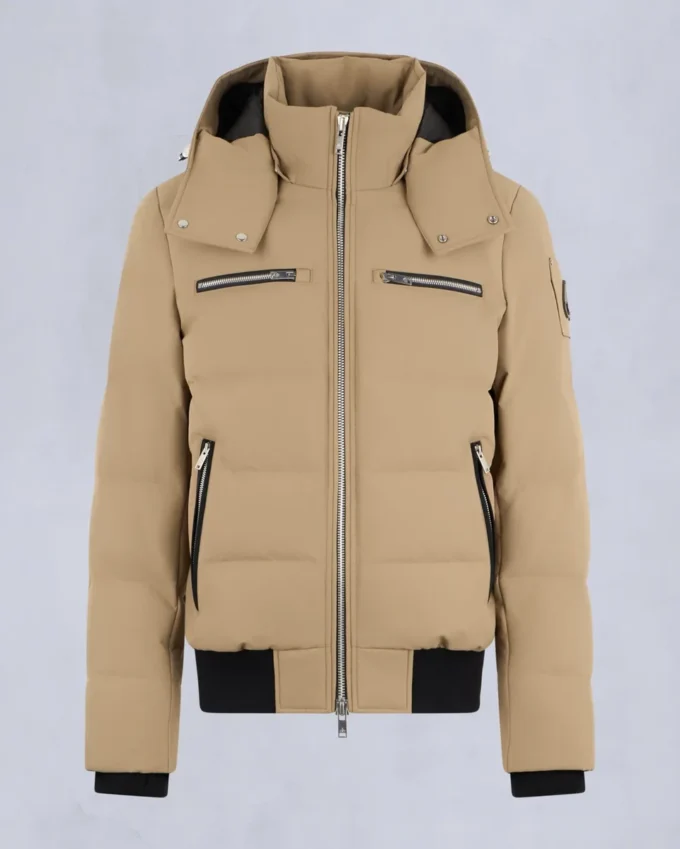 Bomberjakke med shearling-kant