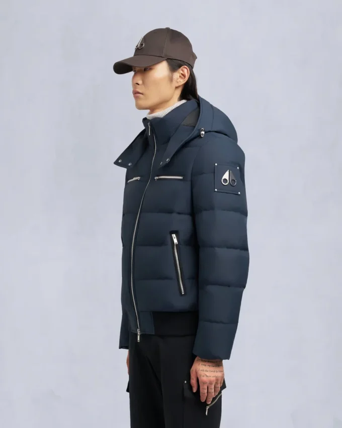 Bomberjakke med shearling-kant