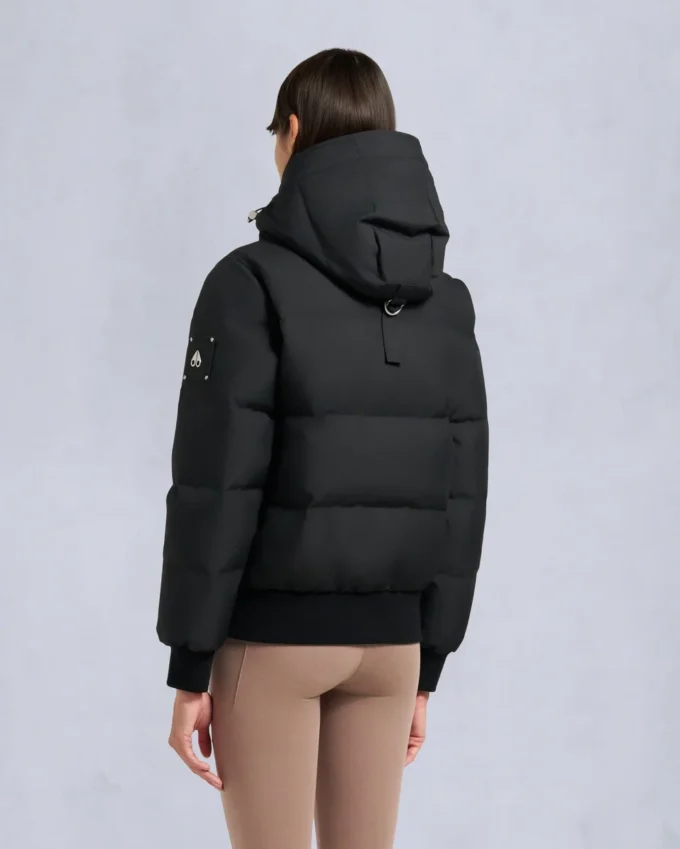 Bomberjakke med shearling-kant