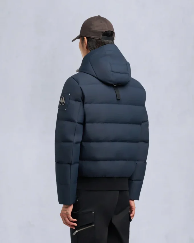 Bomberjakke med shearling-kant