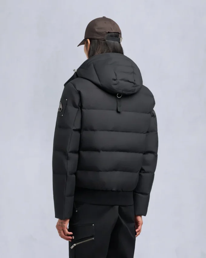 Bomberjakke med shearling-kant