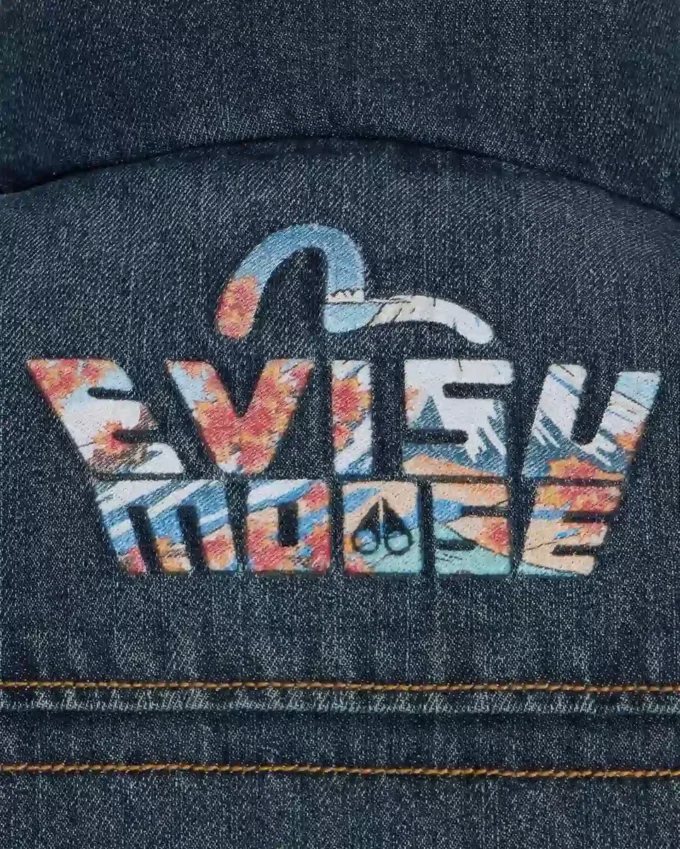 Evisu X Moose Denim Everest Puffer Vest