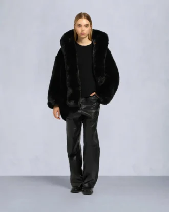 Gold Series Jade jakke i imitert pels