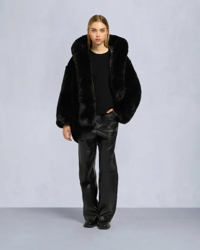 Gold Series Jade jakke i imitert pels