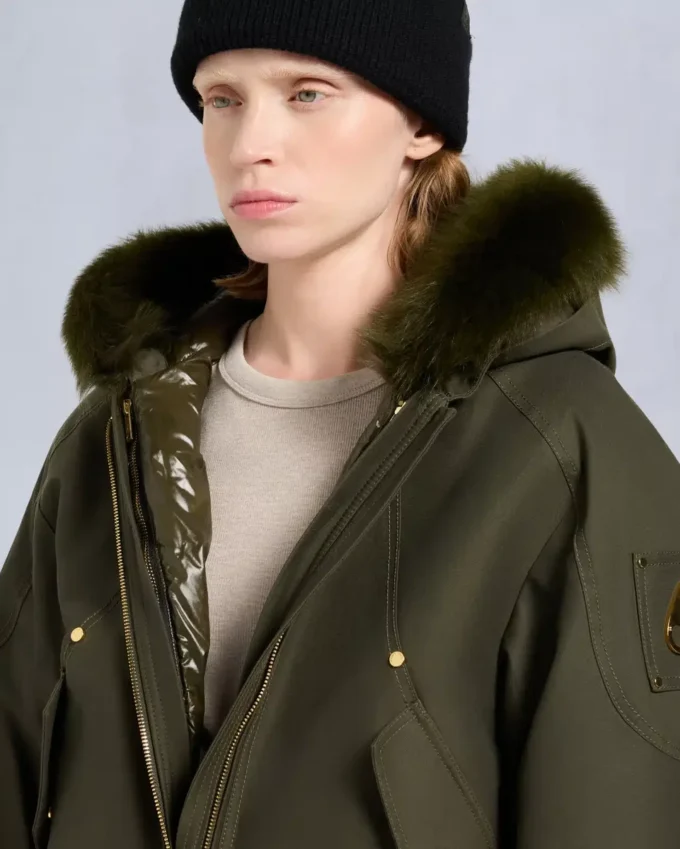 Gold Series Logan Shearling Trim Bomber Jacket