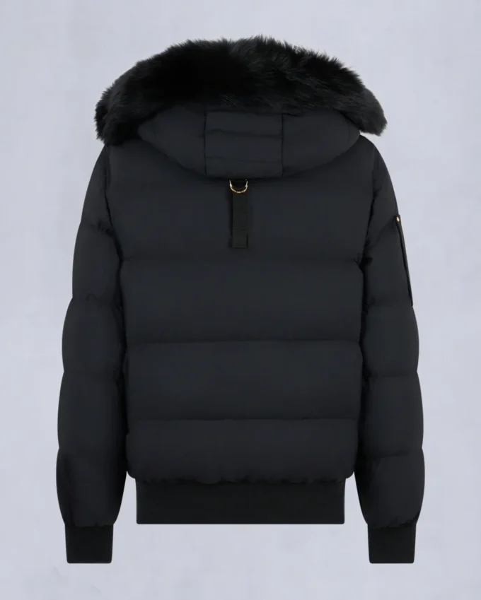 Gold Series Nyluxe Stagg Shearling Trim Bomber Gold Series Nyluxe Stagg Shearling Trim Bomber