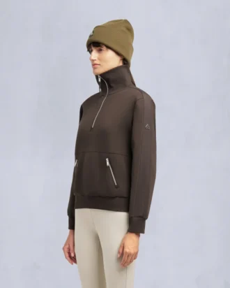 Mix Media Quarter Zip Sweater