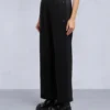 Mix Media Wide Leg Pant