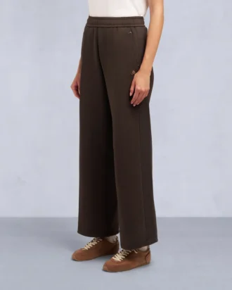 Mix Media Wide Leg Pant