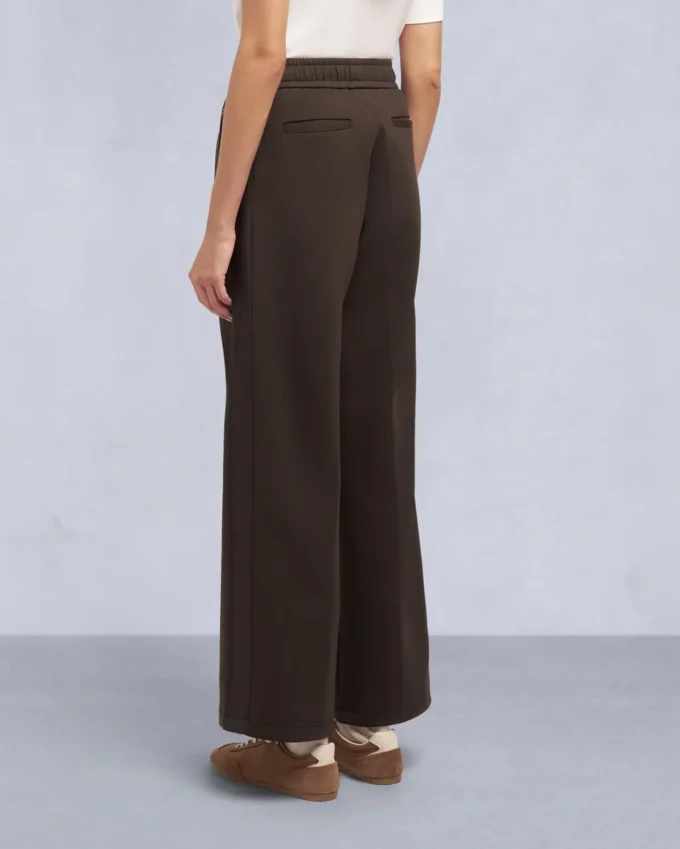 Mix Media Wide Leg Pant