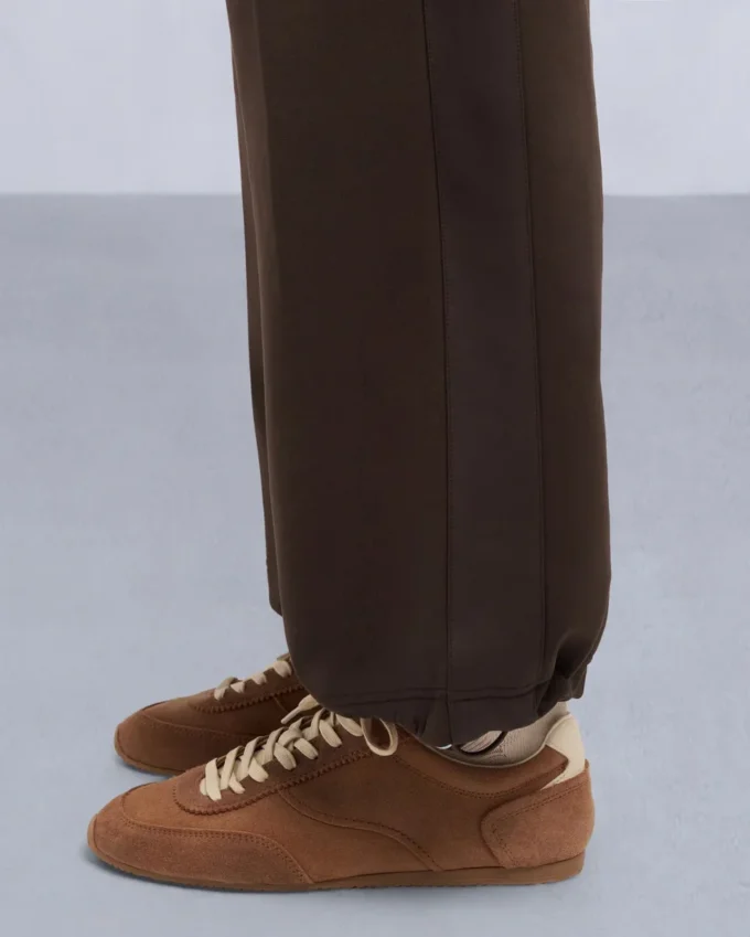 Mix Media Wide Leg Pant