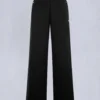 Mix Media Wide Leg Pant