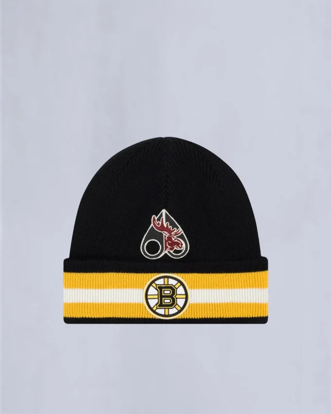 Nhl X Moose Knuckles Bruins Beanie