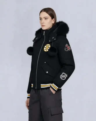 Nhl X Moose Knuckles Bruins bomberjakke
