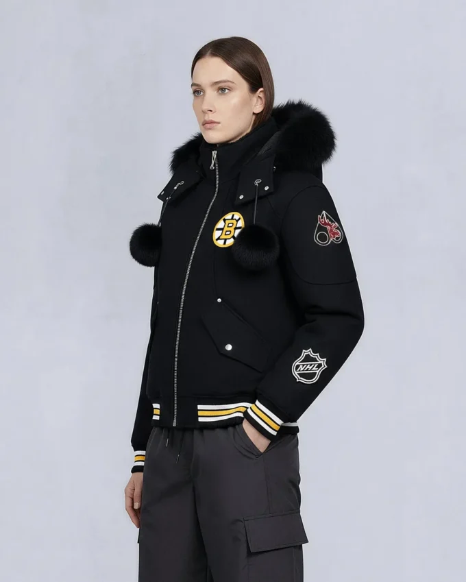 Nhl X Moose Knuckles Bruins bomberjakke