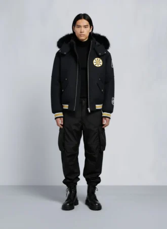 Nhl X Moose Knuckles Bruins bomberjakke Nhl X Moose Knuckles Bruins bomberjakke