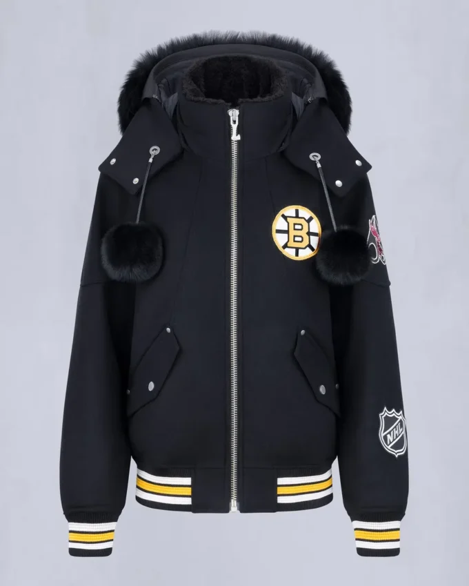 Nhl X Moose Knuckles Bruins bomberjakke