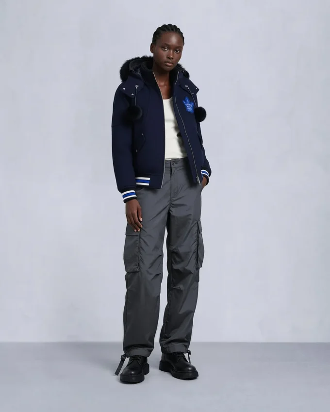 Nhl X Moose Knuckles Maple Leafs bomberjakke