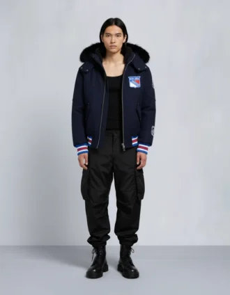 Nhl X Moose Knuckles Rangers bomberjakke