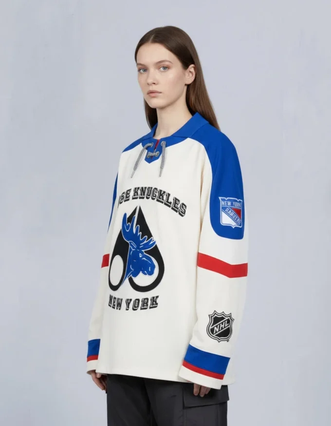 Nhl X Moose Knuckles Rangers Polo