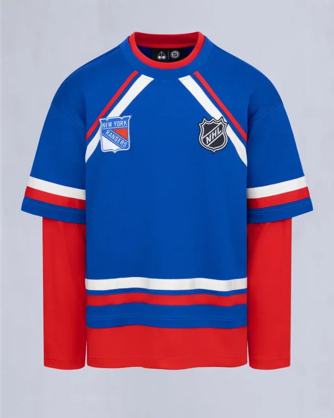 Nhl X Moose Knuckles Rangers T-skjorte
