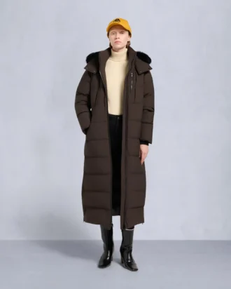 Nyluxe Chelia parkas med shearling-kant