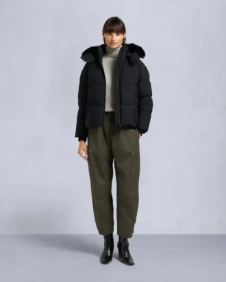Nyluxe Misti Shearling Trim Puffer
