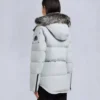 Onyx Anguille Shearling Trim Jacket