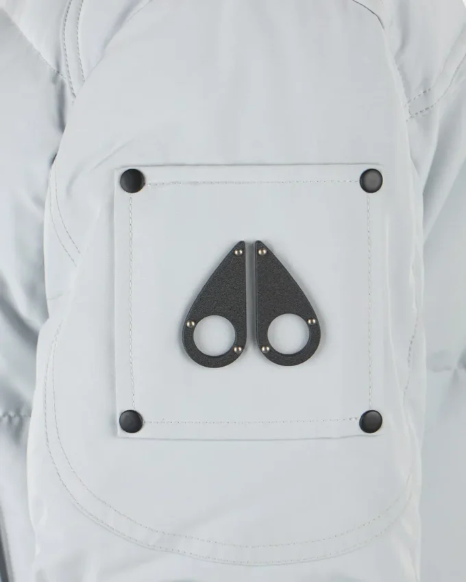 Onyx Anguille Shearling Trim Jacket