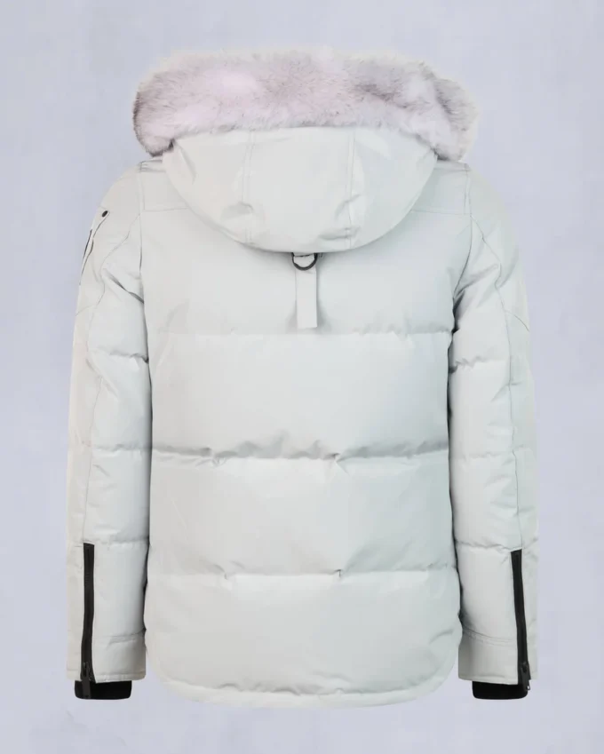 Onyx Anguille Shearling Trim Jacket