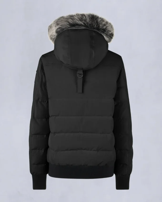 Onyx Ladriere bomberjakke med shearling-kant