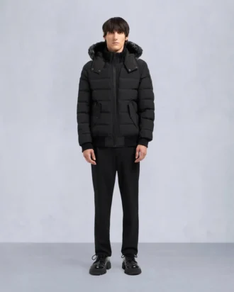 Onyx Scotchtown bomberjakke med shearling-kant