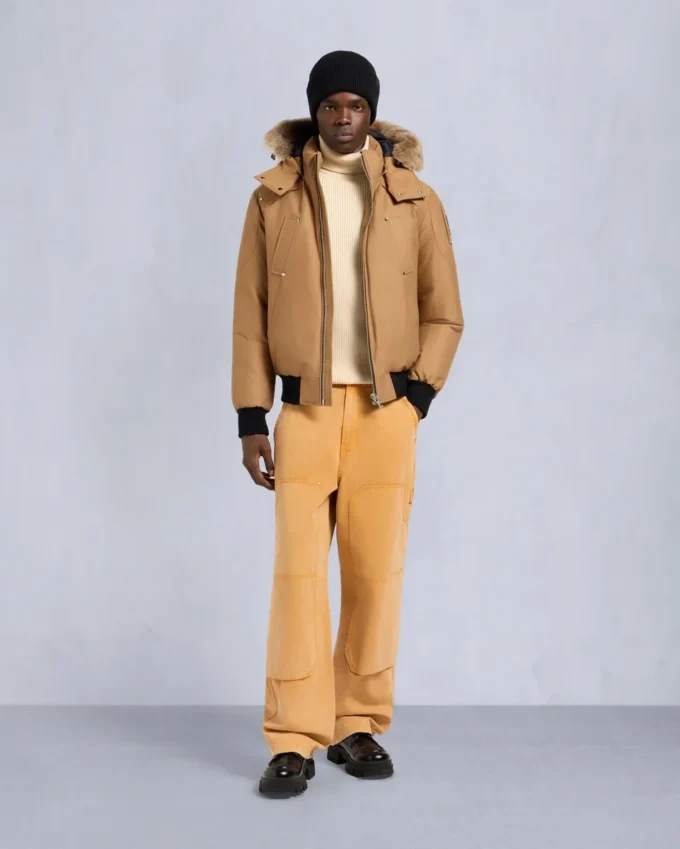 Original ballistisk bomberjakke med shearling-kant Original ballistisk bomberjakke med shearling-kant