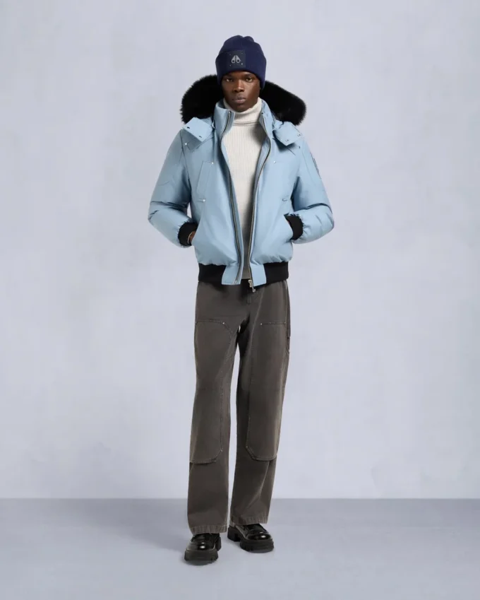 Original ballistisk bomberjakke med shearling-kant Original ballistisk bomberjakke med shearling-kant