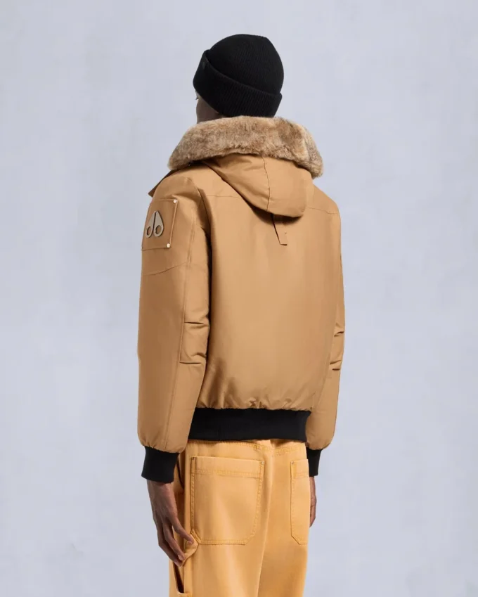 Original ballistisk bomberjakke med shearling-kant Original ballistisk bomberjakke med shearling-kant