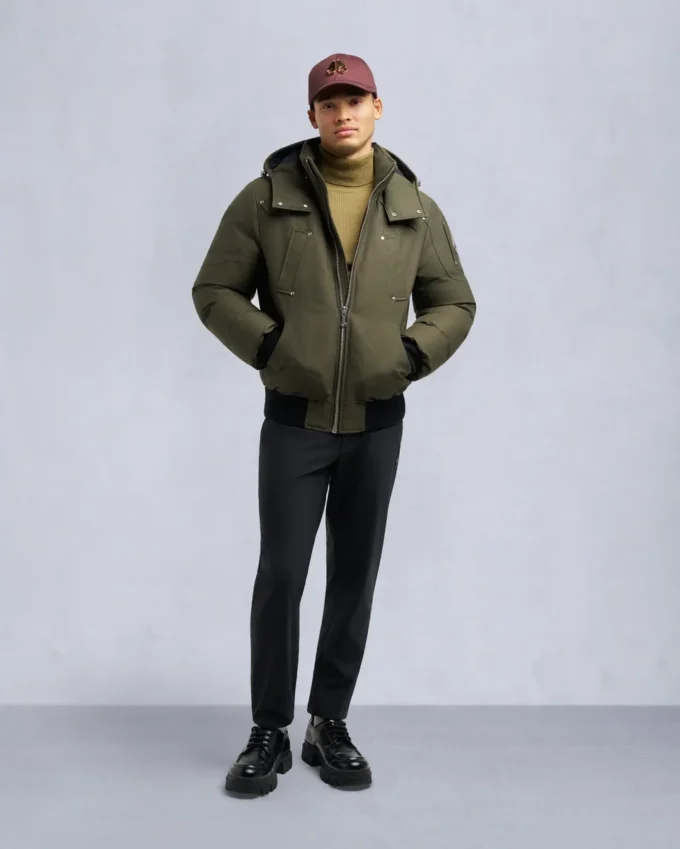 Original ballistisk bomberjakke med shearling-kant Original ballistisk bomberjakke med shearling-kant