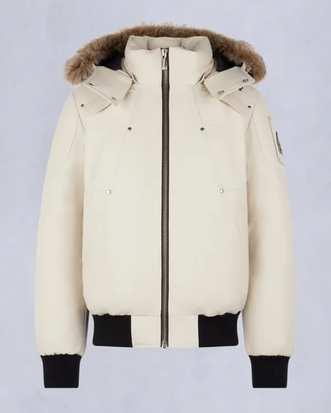 Original ballistisk bomberjakke med shearling-kant Original ballistisk bomberjakke med shearling-kant