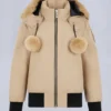Original Debbie Shearling Trim Bomber Jacket