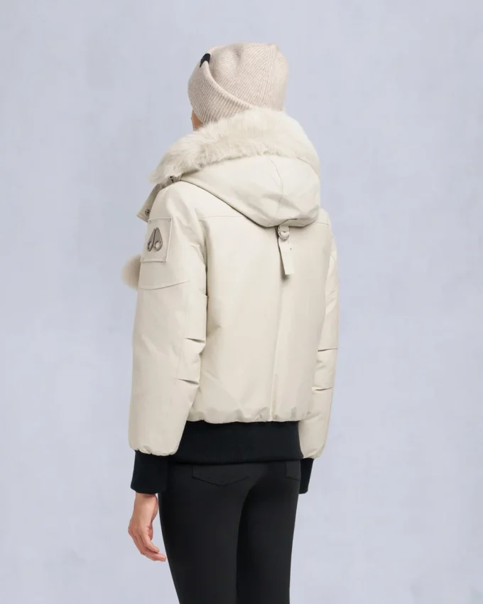 Original Debbie Shearling Trim Bomber Jacket