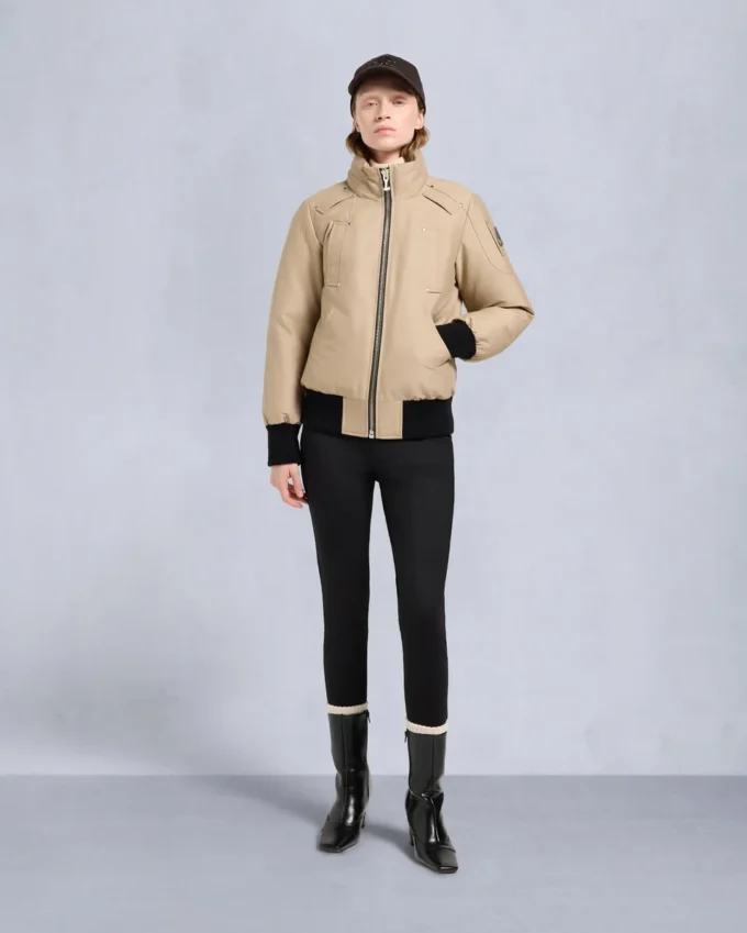 Original Debbie Shearling Trim Bomber Jacket