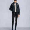 Original Debbie Shearling Trim Bomber Jacket