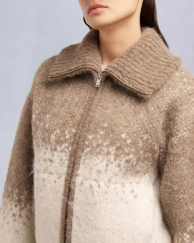 Palmer genser med gjennomgående glidelås