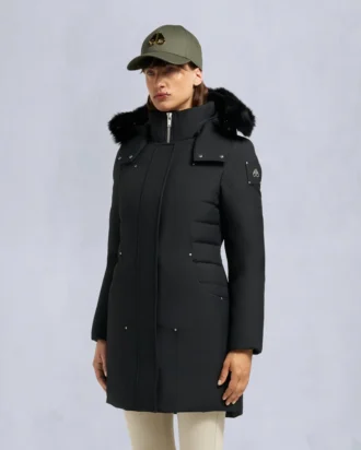 Parkas med shearling-kant