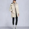 Parkas med shearling-kant