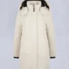 Parkas med shearling-kant