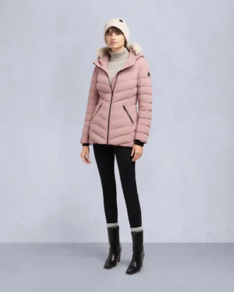 Roselawn jakke med shearling-kant
