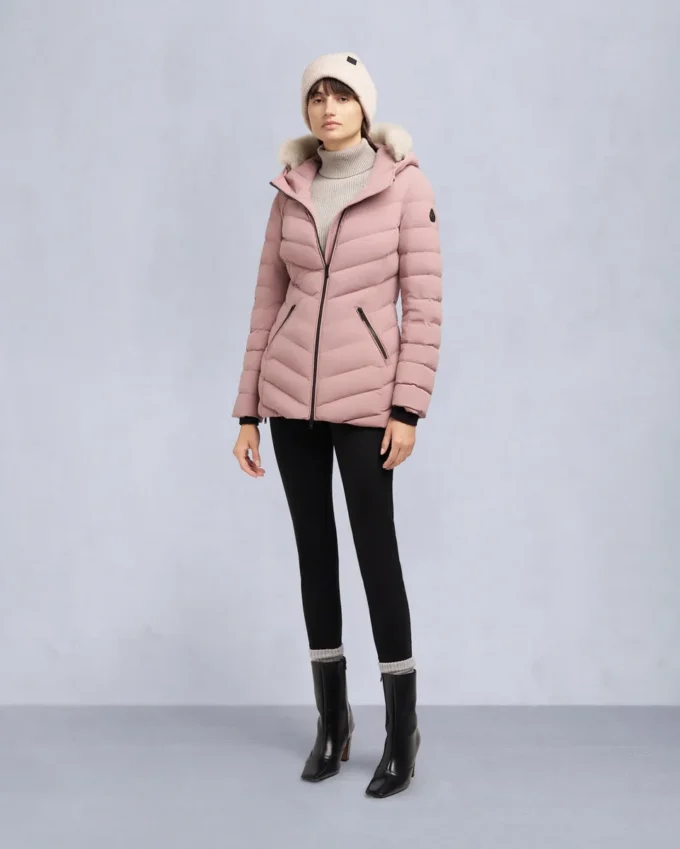 Roselawn jakke med shearling-kant